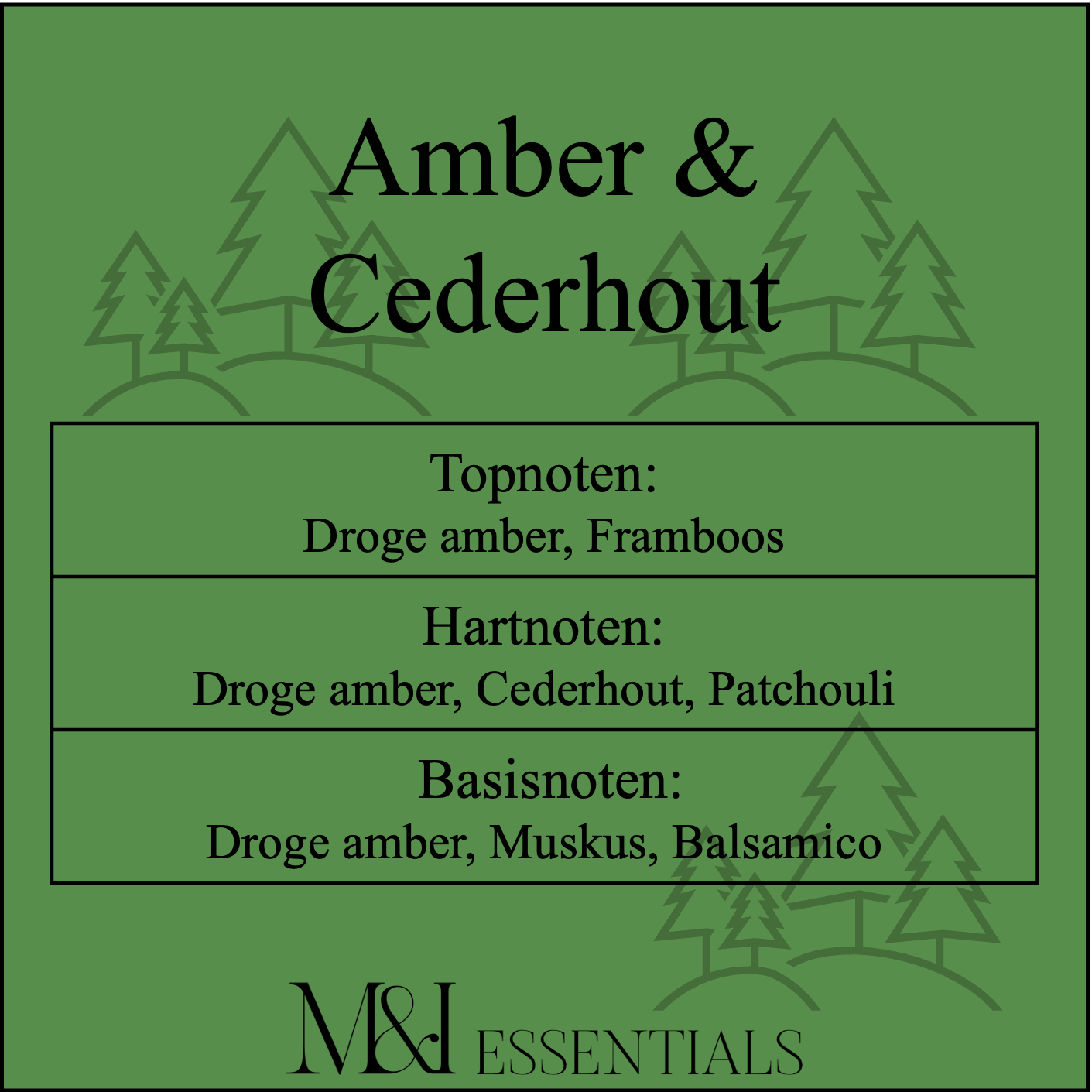 Amber & Cederhout - Refill